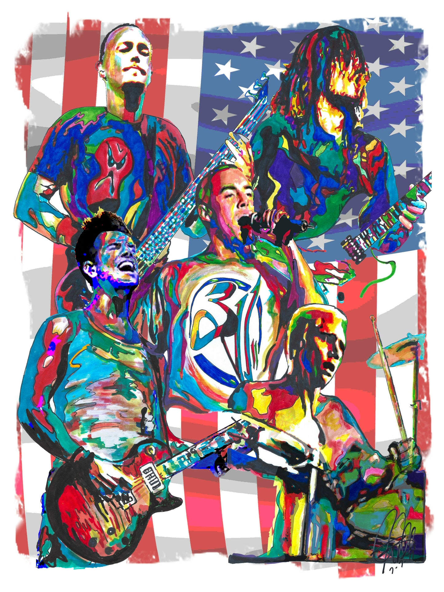311 Nick Hexum Tim Mahoney Pnut Rap Rock Music Print Poster Wall Art 18x24