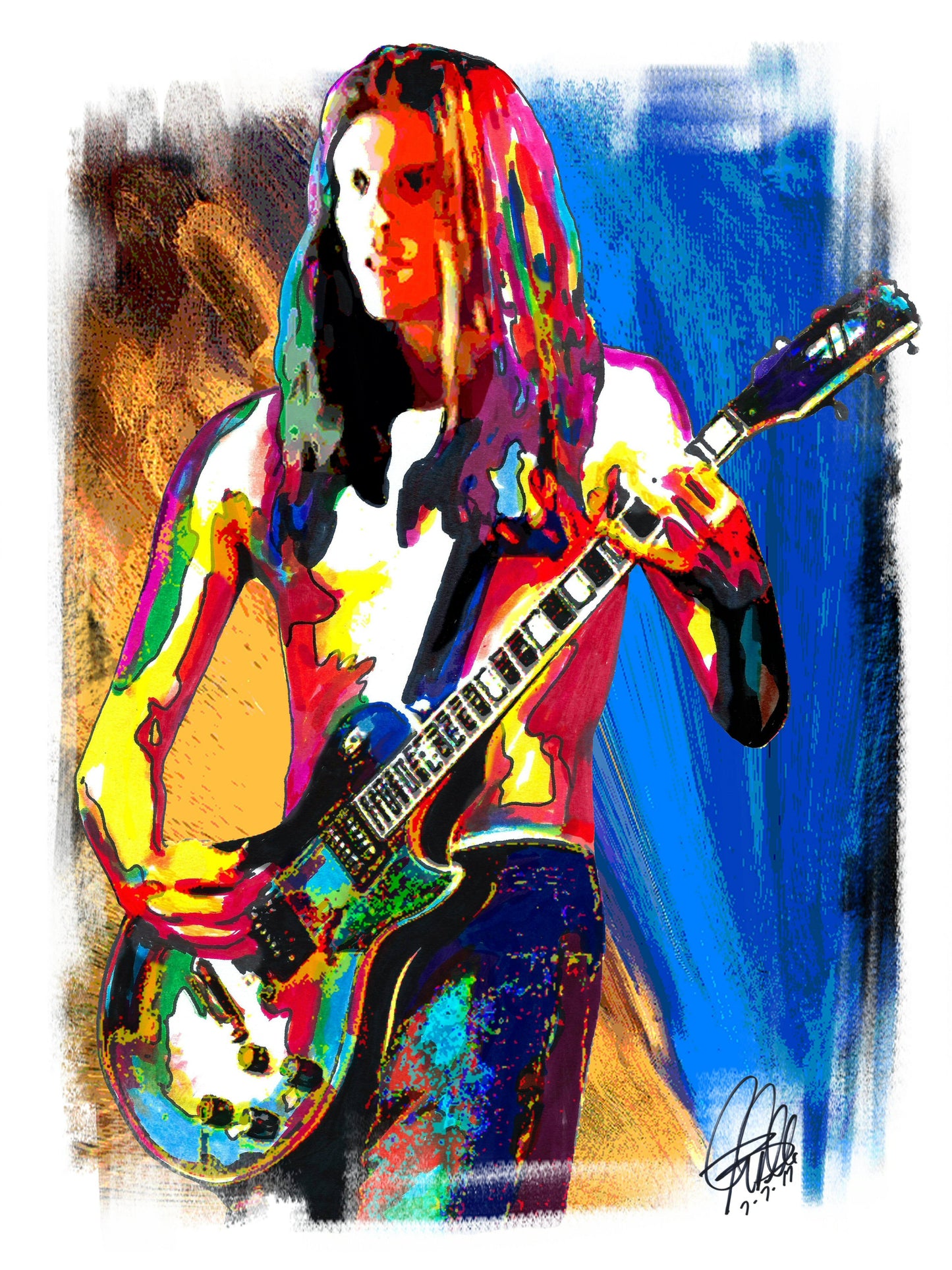 Adam Jones Tool Guitar Hard Rock Music Poster Print Wall Art 18x24