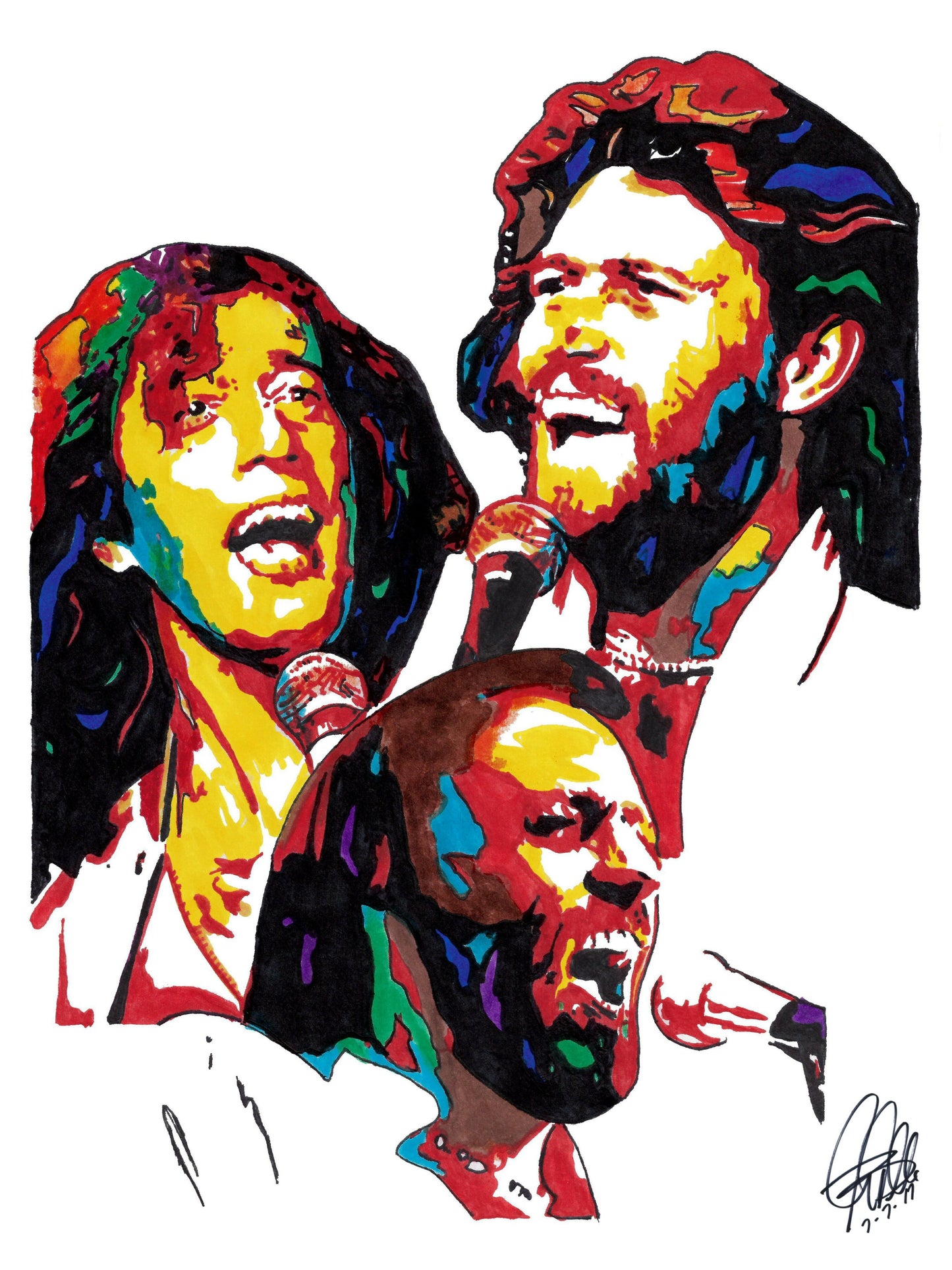 Bee Gees Barry Robin Maurice Gibb Soul Disco Music Poster Print Wall Art 18x24