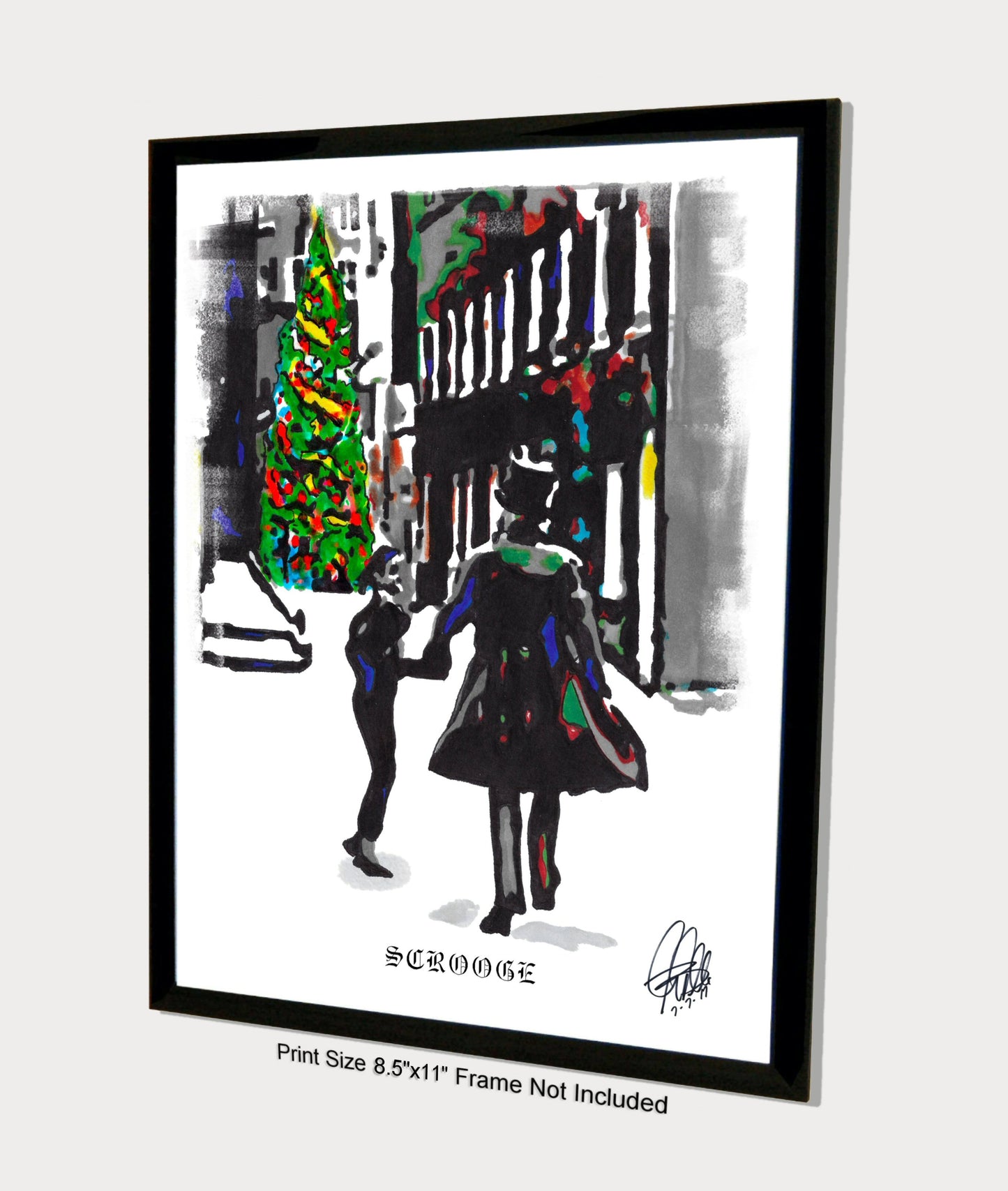 Scrooge A Christmas Carol Alastair Sim Film Poster Print Wall Art 8.5x11