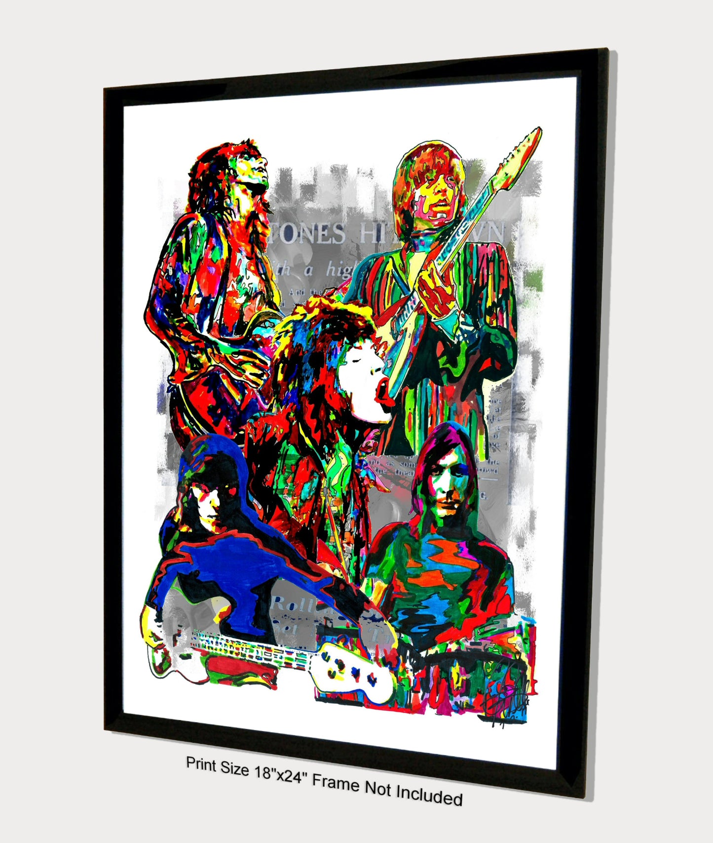 The Rolling Stones Rock Music Poster Print Wall Art 18x24