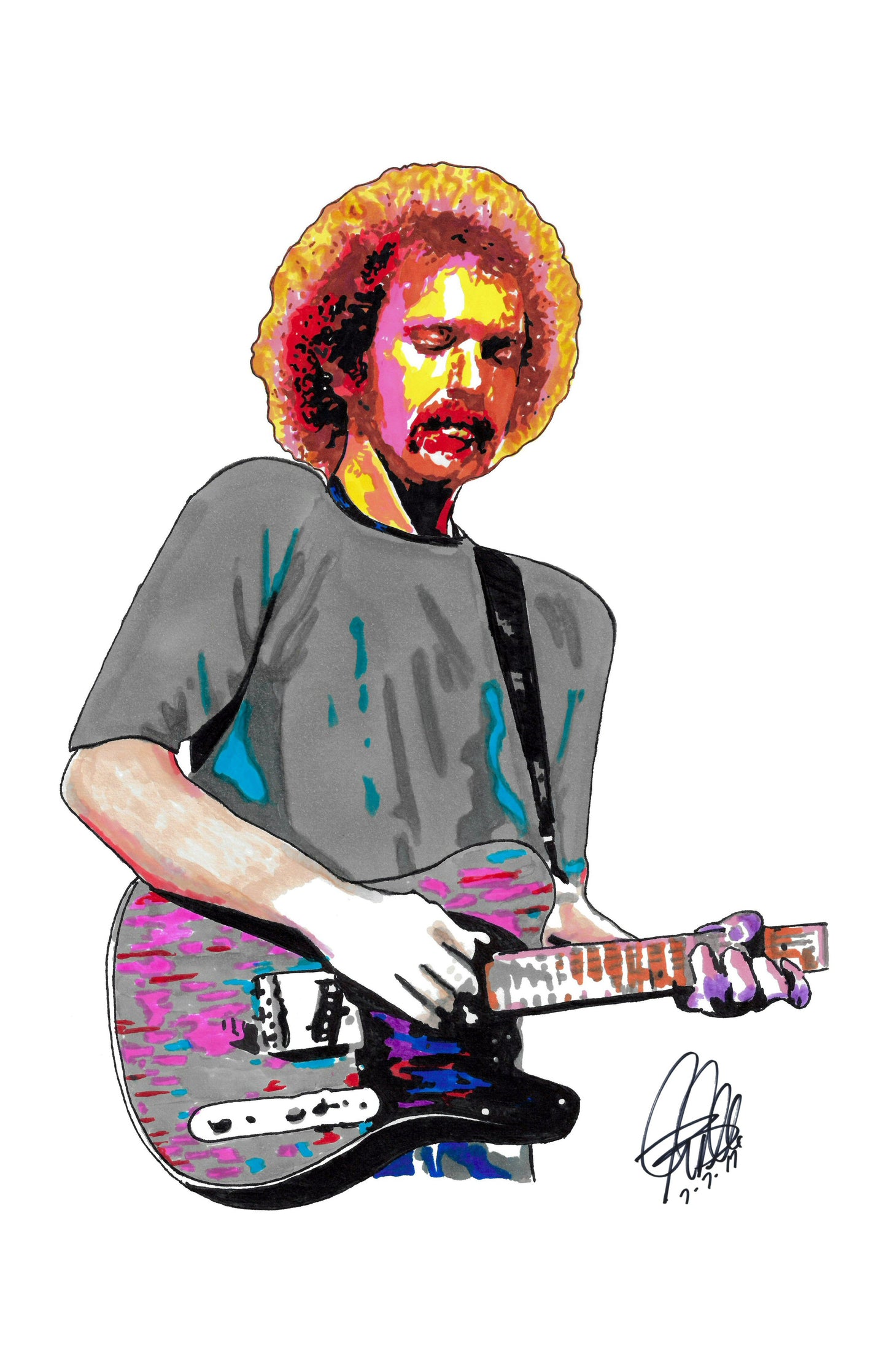 Bernie Leadon Eagles Singer Guitar Rock Music Poster Print Wall Art 11x17