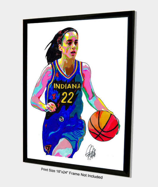 Caitlin Clark Indiana Fever Basketball Poster Print Wall Art 18x24