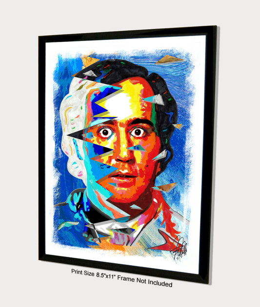 Andy Kaufman Taxi Comedy Man on the Moon Poster Print Wall Art 8.5x11