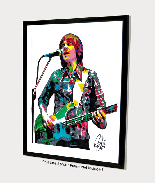 Randy Meisner Eagles Singer Bass Guitar Rock Music Poster Print Wall Art 8.5x11