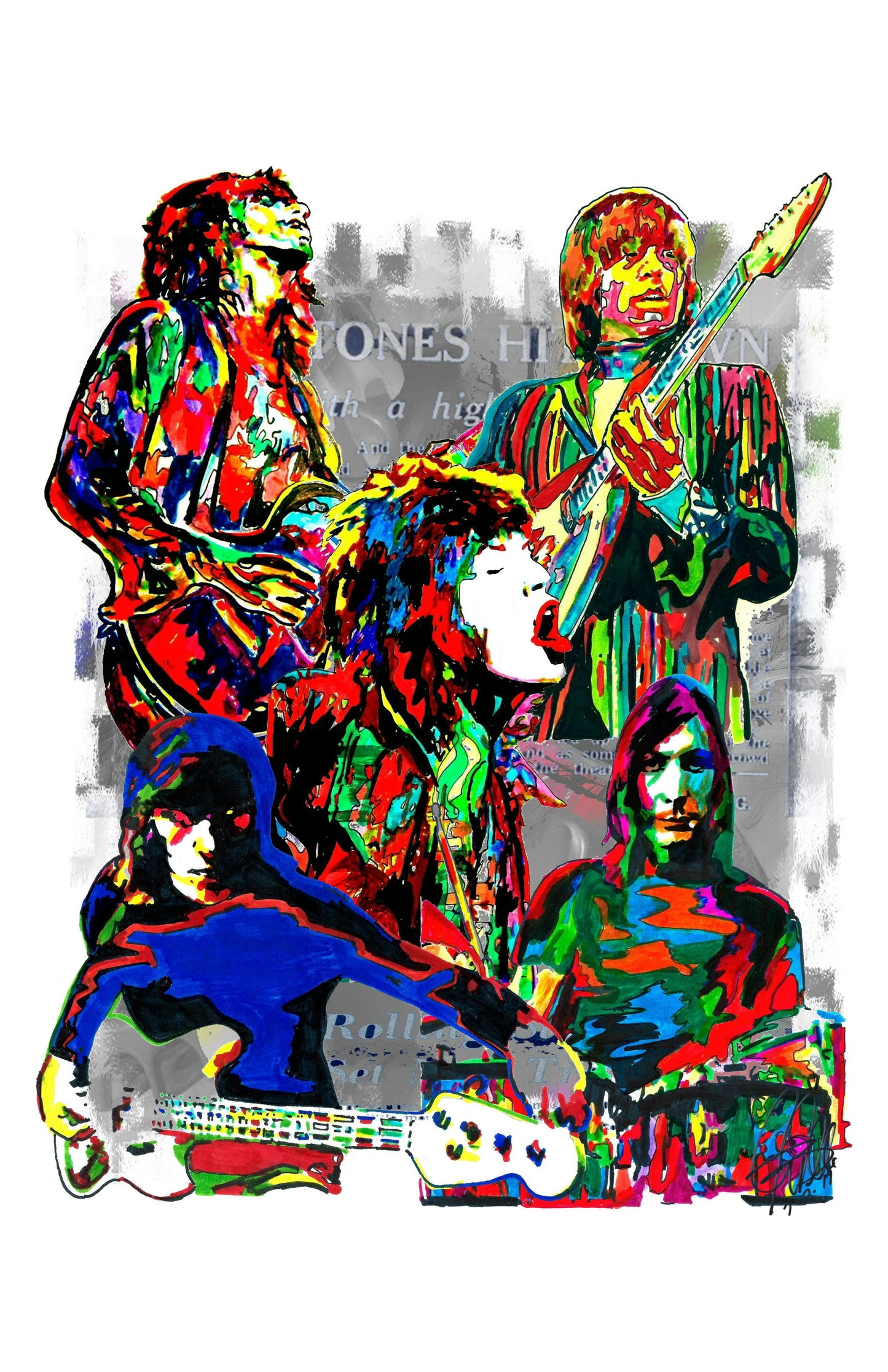 The Rolling Stones Rock Music Poster Print Wall Art 11x17
