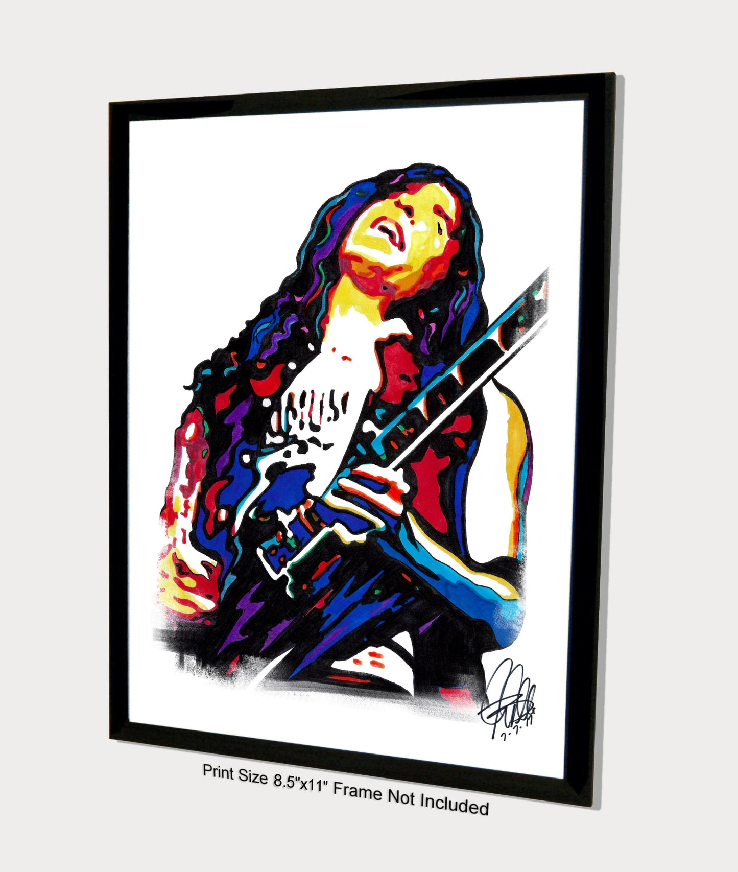 Marty Friedman Megadeth Guitar Thrash Metal Music Print Poster Wall Art 8.5x11