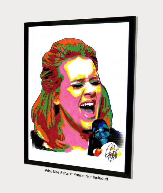 Adele Singer Pop Soul Blues Music Poster Print Wall Art 8.5x11