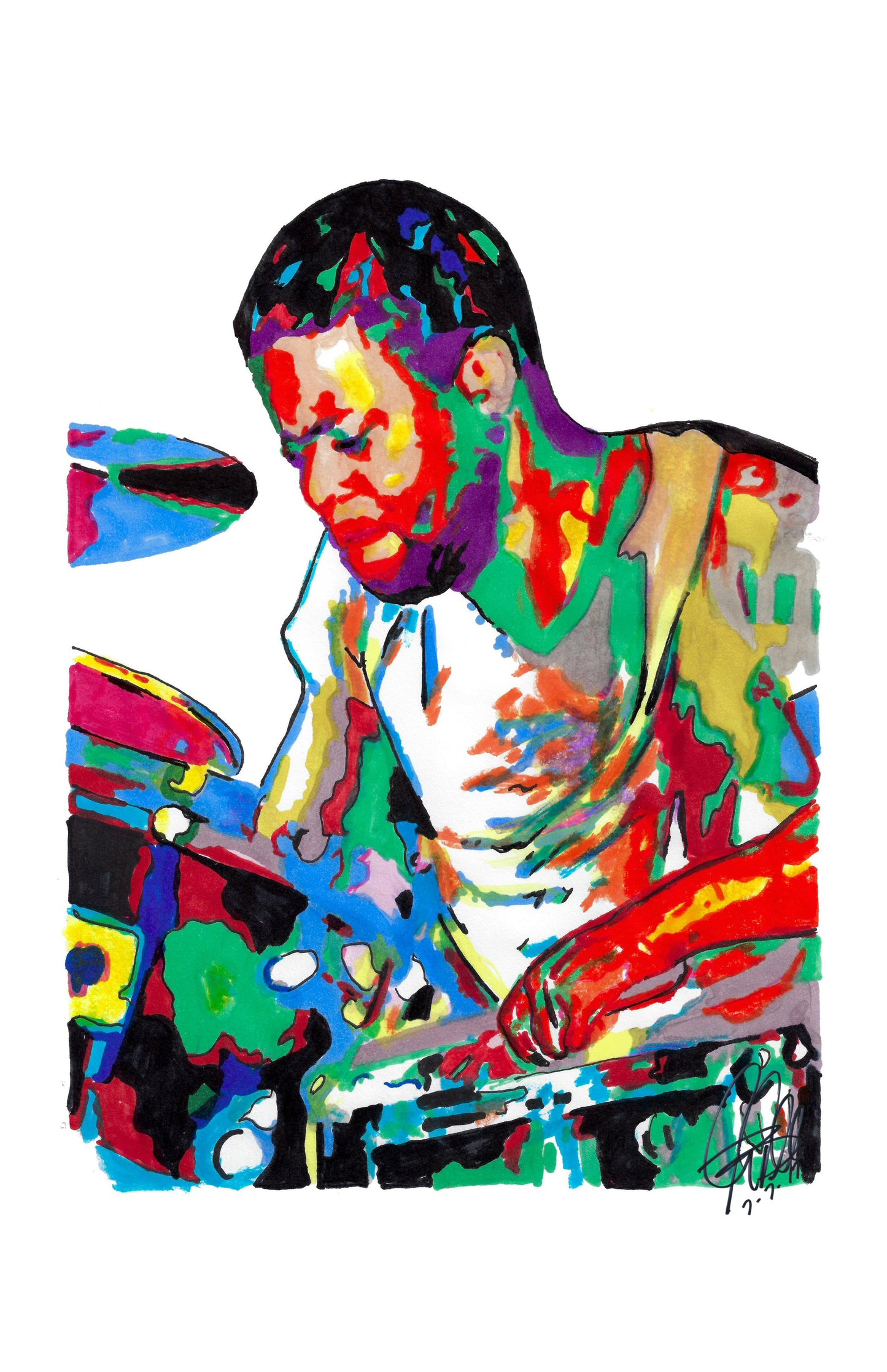 Jaimoe Allman Brothers Band Drums Rock Music Poster Print Wall Art 11x17