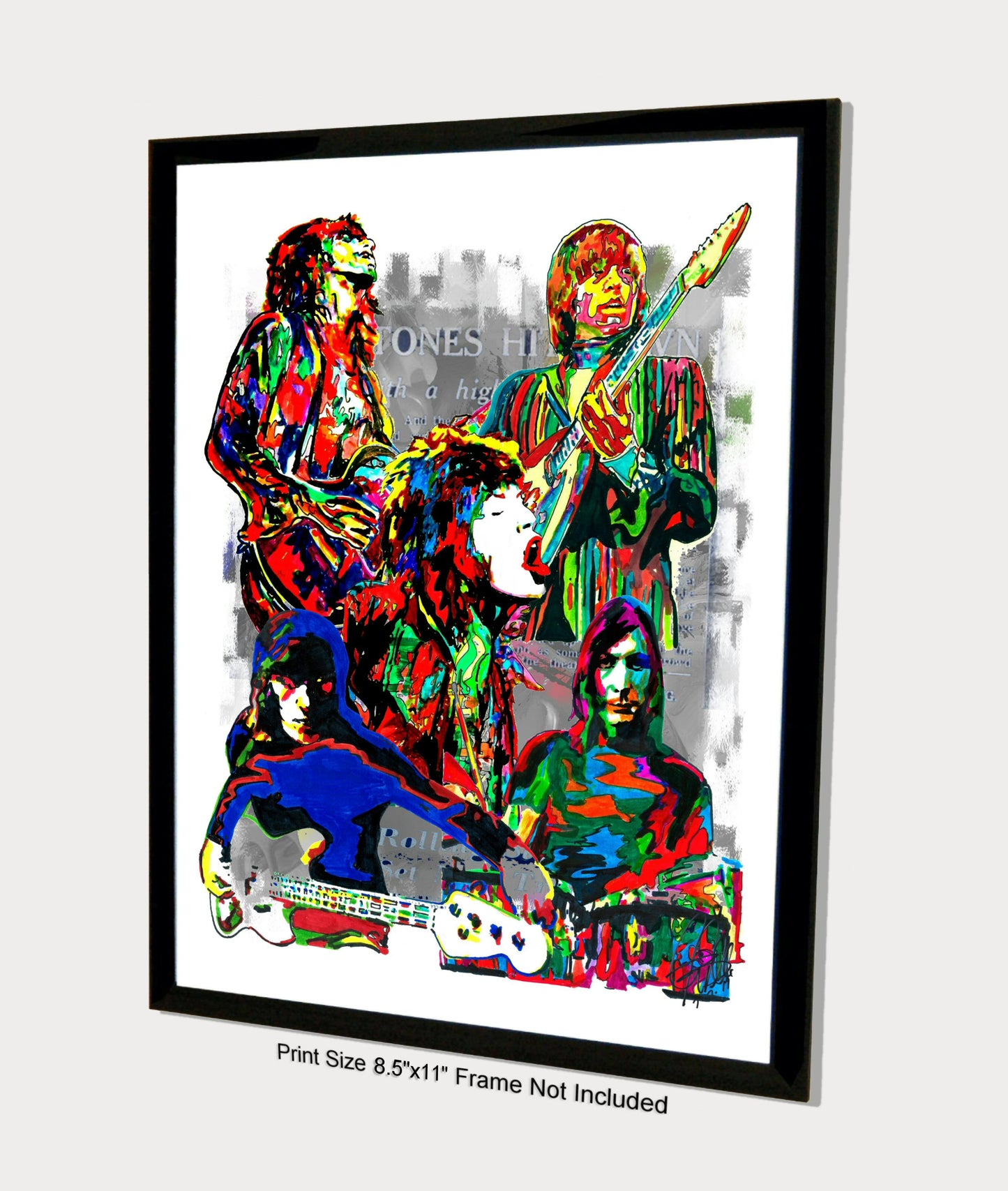 The Rolling Stones Rock Music Poster Print Wall Art 8.5x11