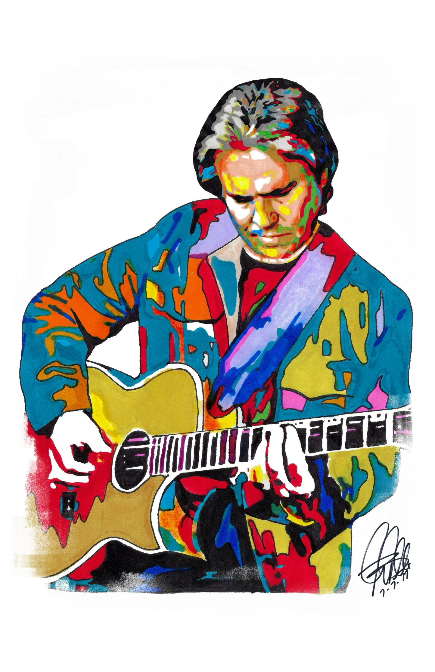 Doyle Dykes Acoustic Guitar Music Poster Print Wall Art 11x17