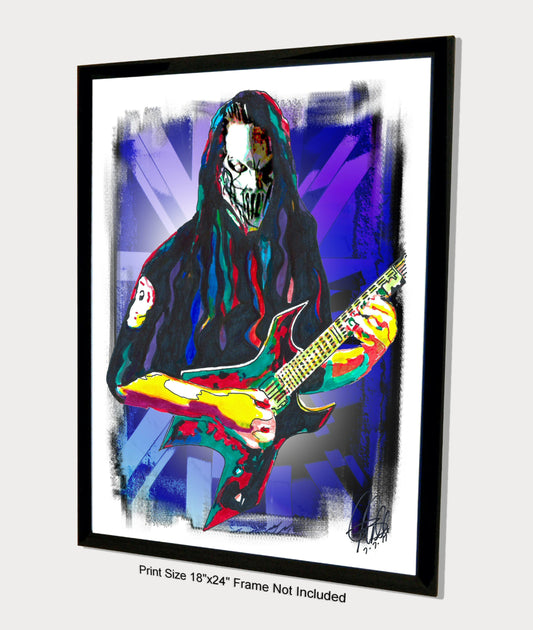 Mick Thomson Slipknot Guitar Groove Metal Music Poster Print Wall Art 18x24