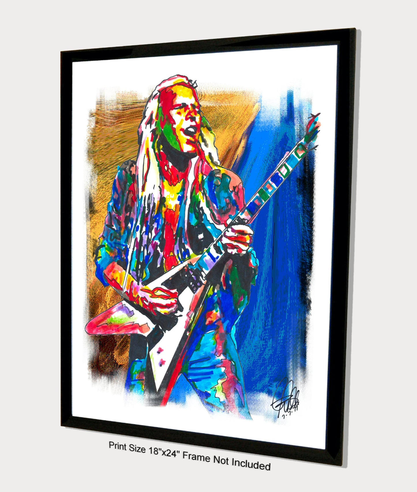 Michael Schenker UFO Guitar Hard Rock Music Poster Print Wall Art 18x24