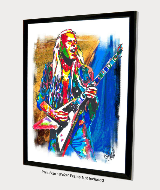 Michael Schenker UFO Guitar Hard Rock Music Poster Print Wall Art 18x24