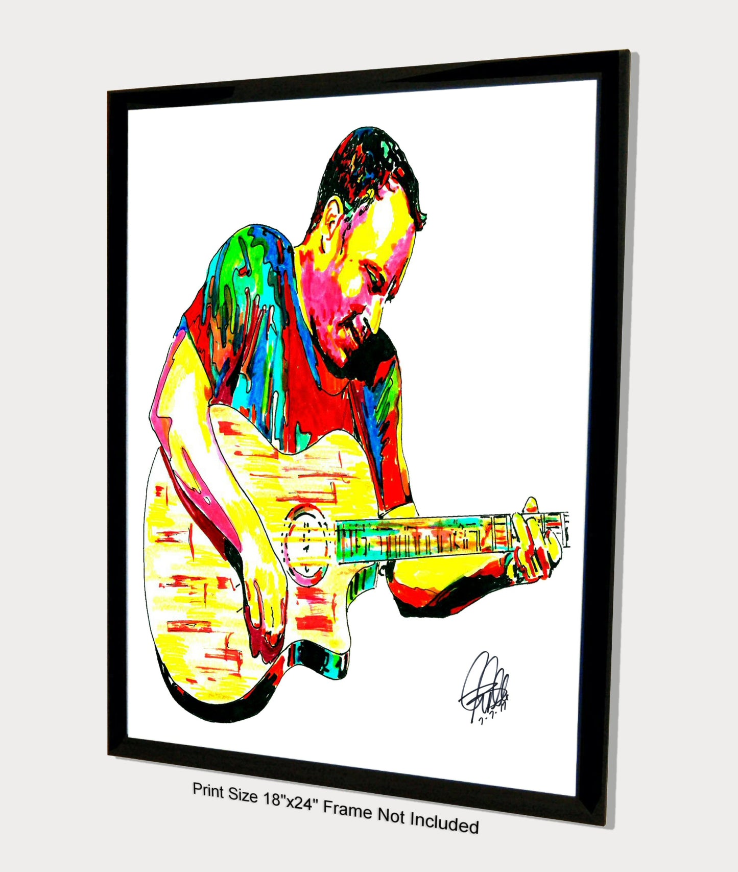 Dave Matthews Singer Guitar Rock Music Poster Print Wall Art 18x24
