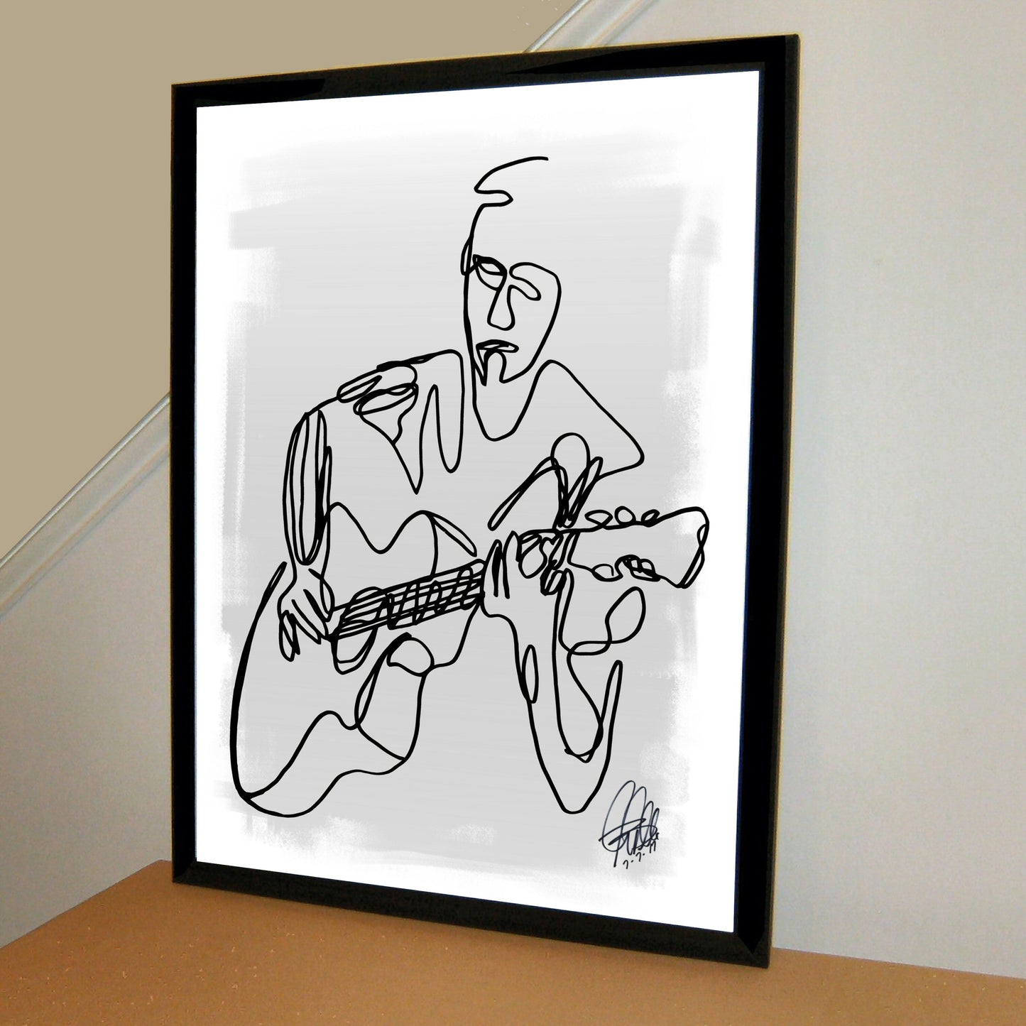 Acoustic Guitar Player Music Poster Print Wall Art 18x24