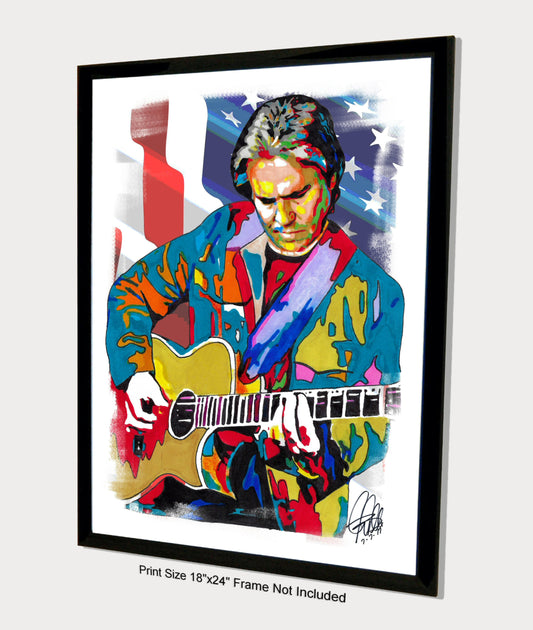 Doyle Dykes Acoustic Guitar Country Music Poster Print Wall Art 18x24