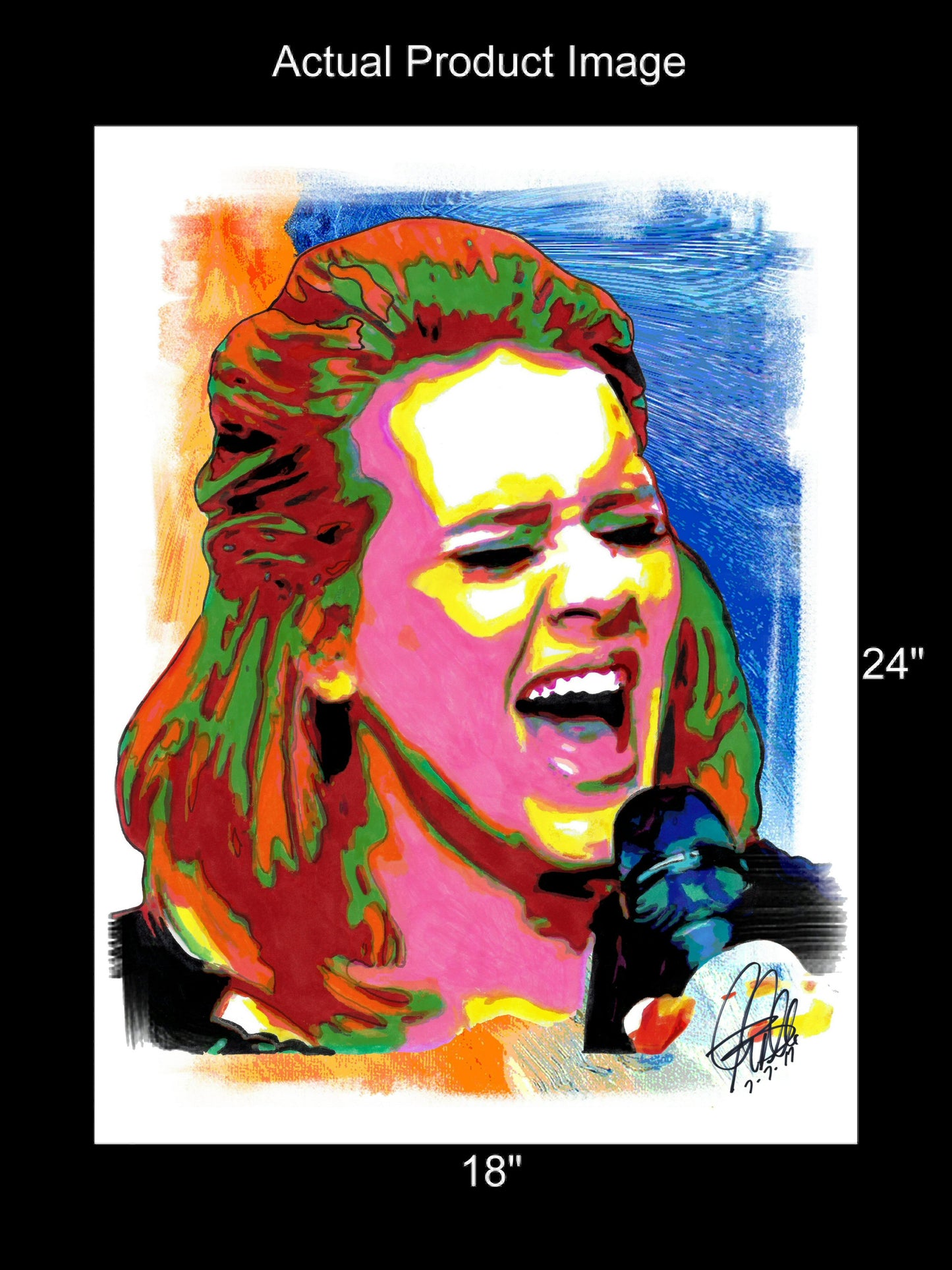 Adele Singer Pop Soul R&B Music Poster Print Wall Art 18x24