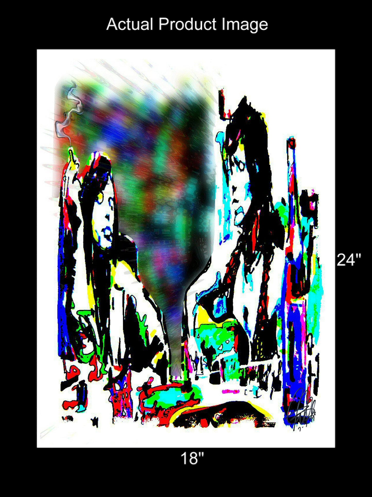 Mick Jagger Keith Richards Rolling Stones Music Poster Print Wall Art 18x24