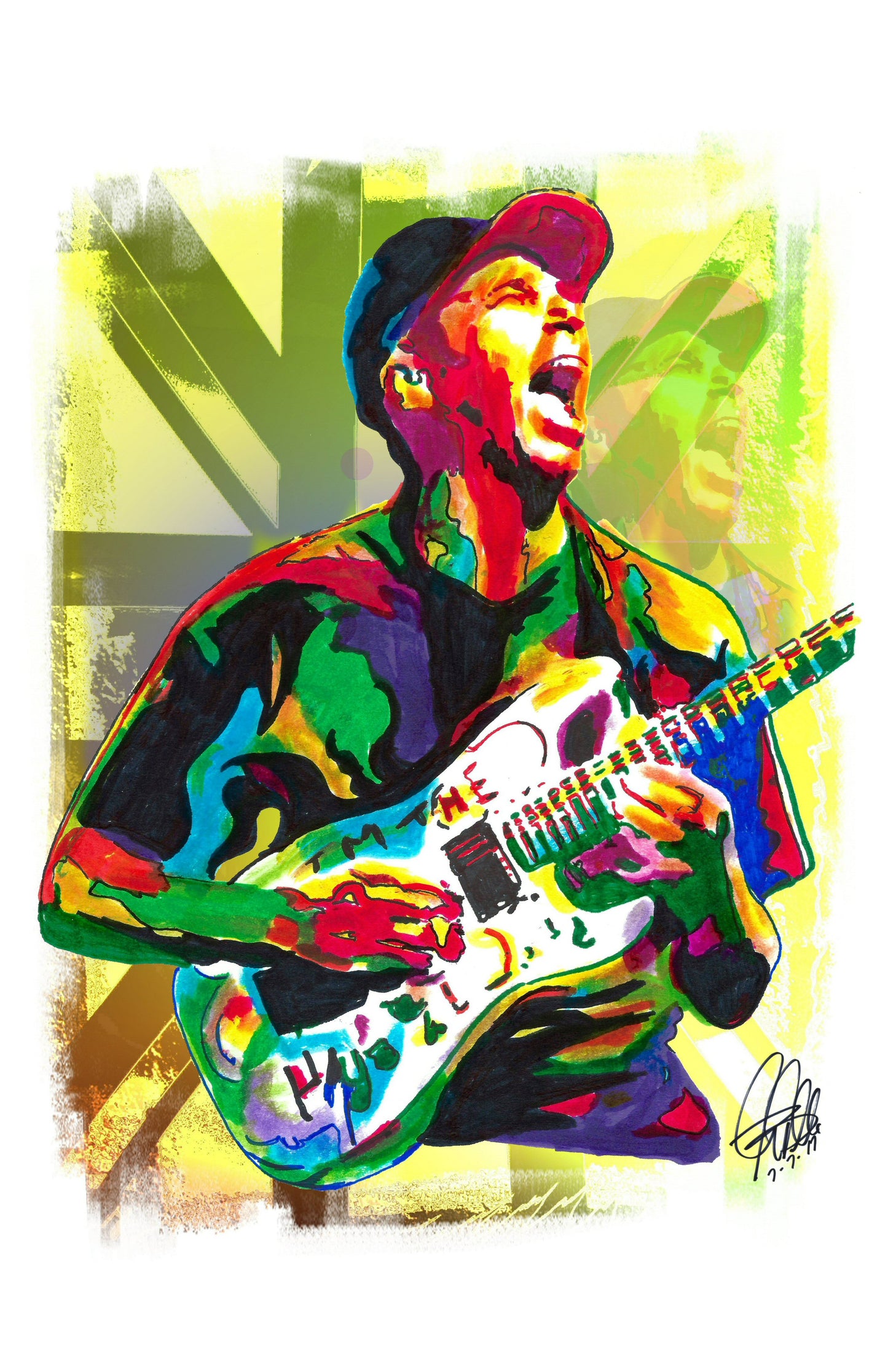 Tom Morello Rage Against the Machine RATM Rap Rock Poster Print Wall Art 11x17