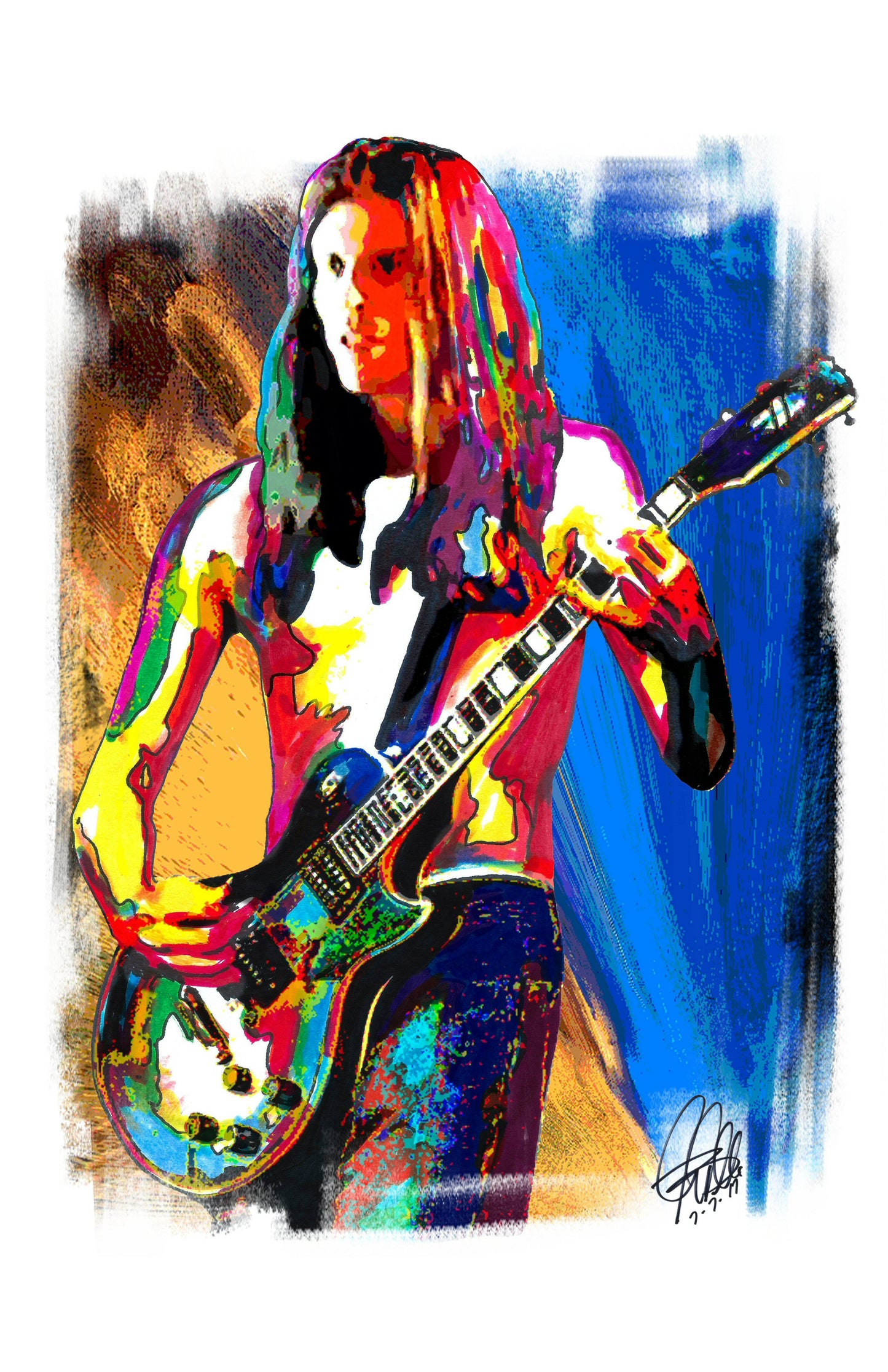 Adam Jones Tool Guitar Hard Rock Music Poster Print Wall Art 11x17