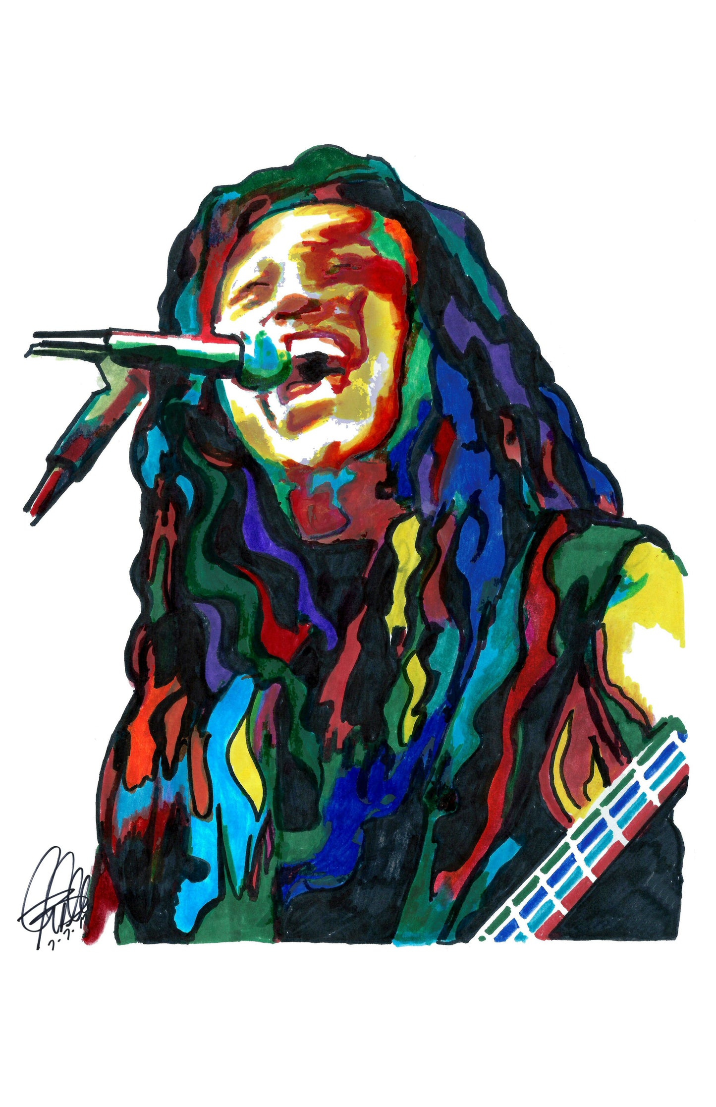 Tom Araya Slayer Singer Bass Thrash Metal Music Poster Print Wall Art 11x17
