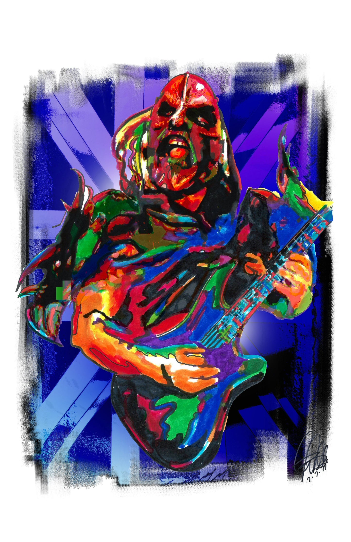 Flattus Maximus GWAR Guitar Metal Hard Rock Music Poster Print Wall Art 11x17