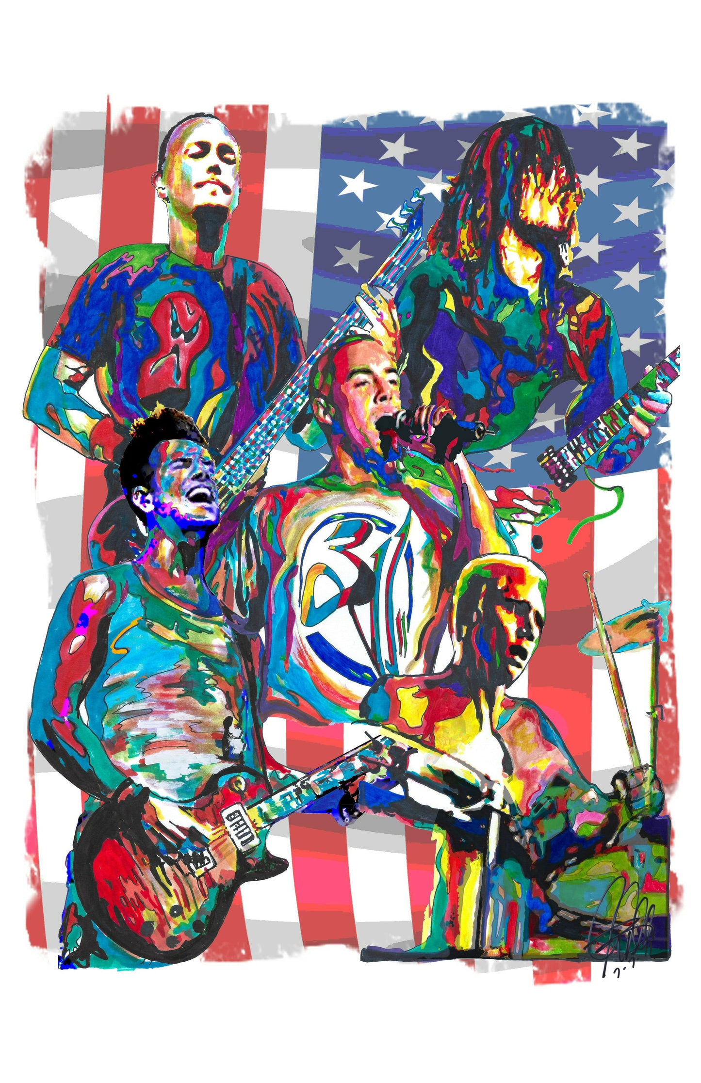 311 Nick Hexum Tim Mahoney Pnut Rap Rock Music Print Poster Wall Art 11x17