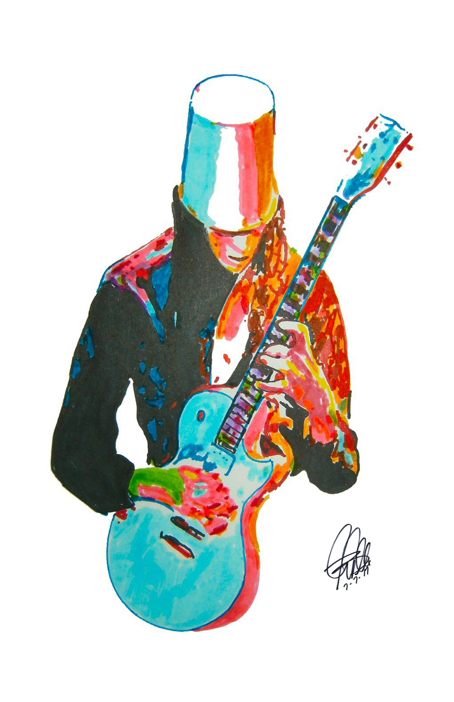 Buckethead Guns n Roses Heavy Metal Rock Music Print Poster Wall Art 11x17