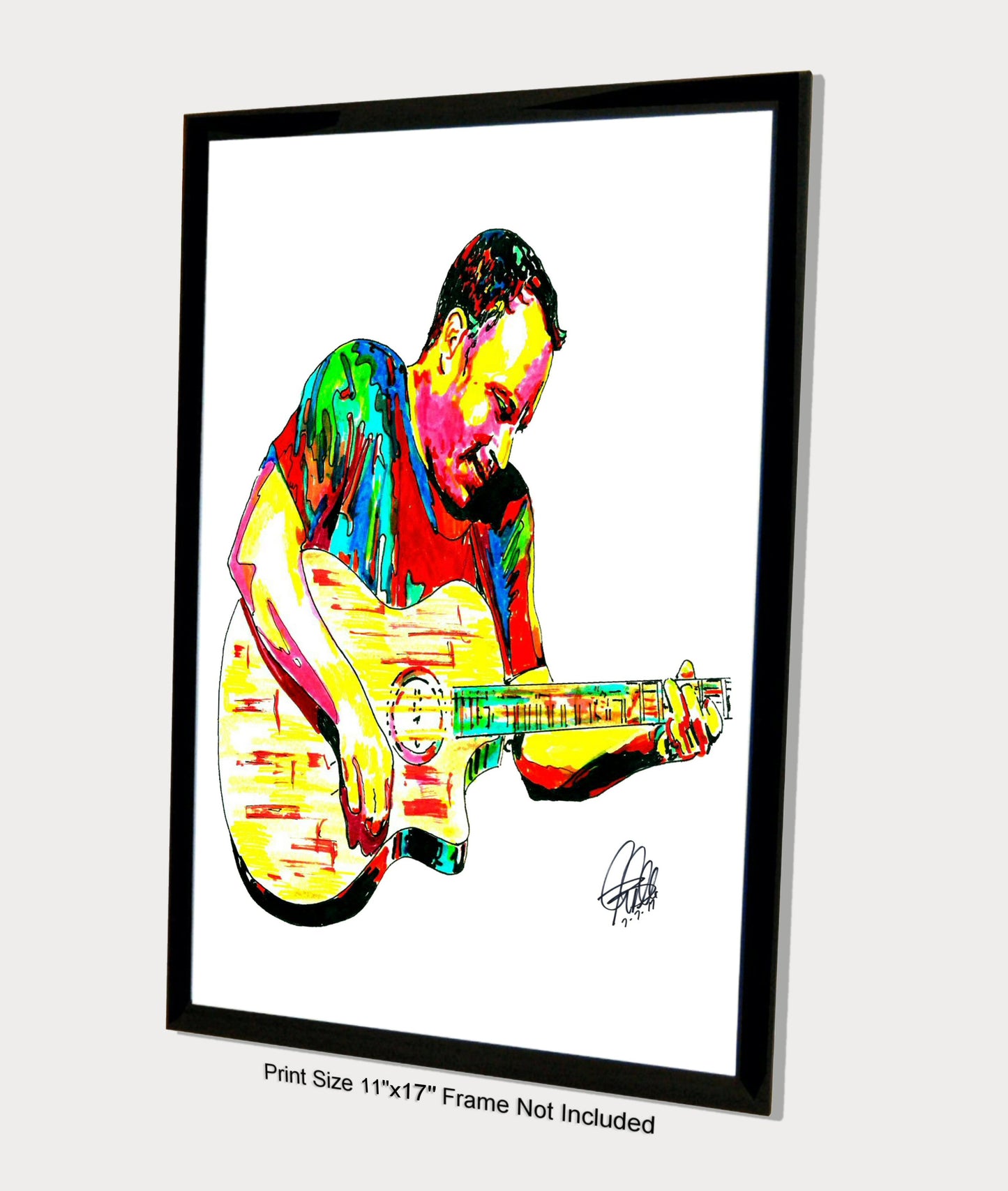 Dave Matthews Singer Guitar Rock Music Poster Print Wall Art 11x17