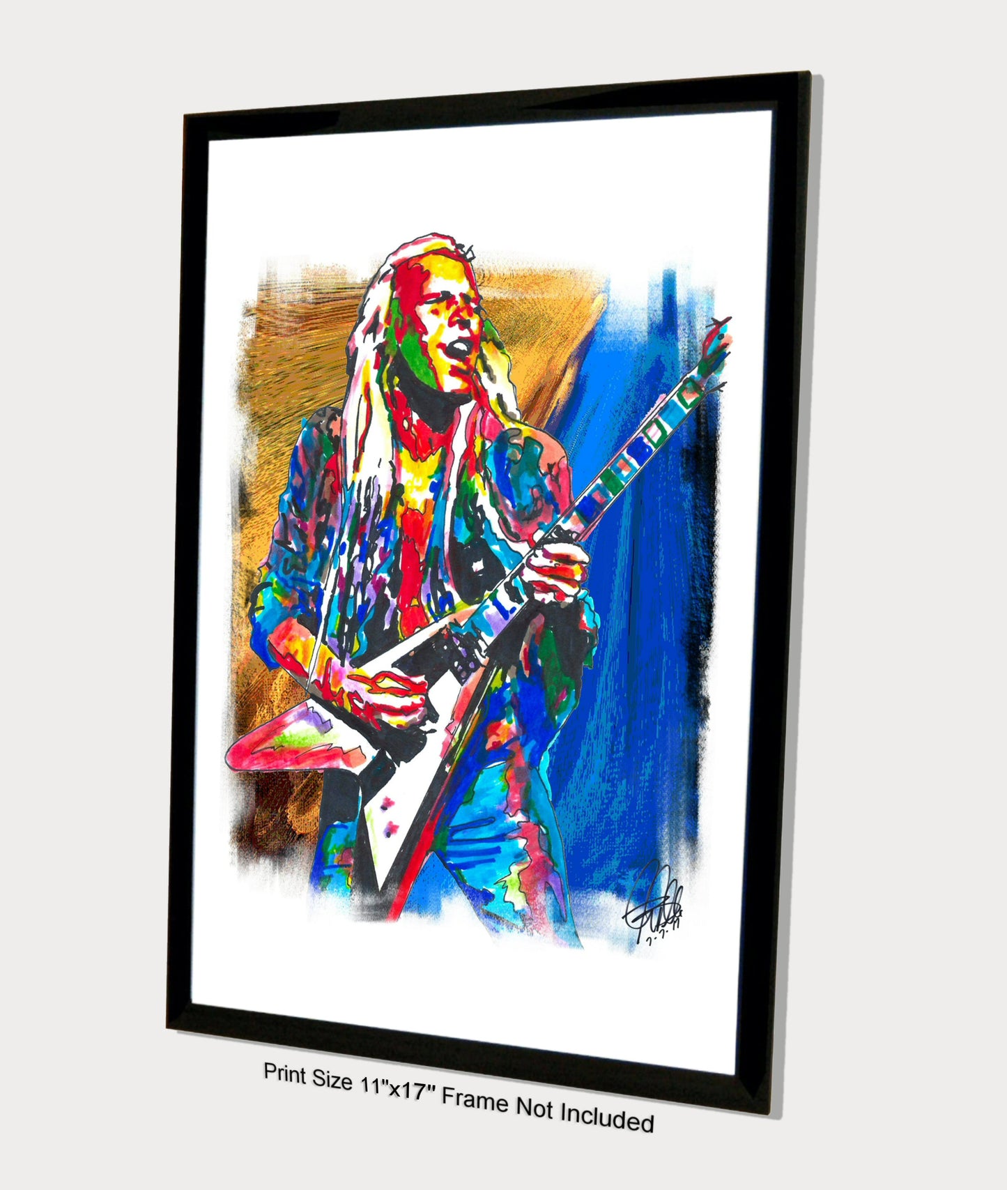 Michael Schenker UFO Guitar Hard Rock Music Poster Print Wall Art 11x17