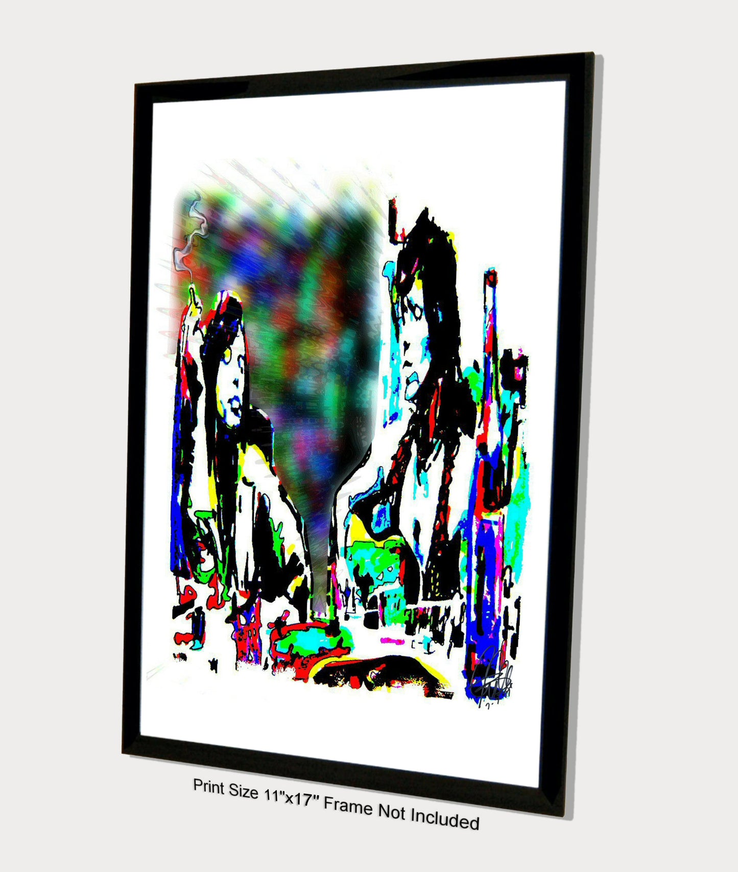 Mick Jagger Keith Richards Rolling Stones Music Poster Print Wall Art 11x17