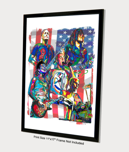 311 Nick Hexum Tim Mahoney Pnut Rap Rock Music Print Poster Wall Art 11x17