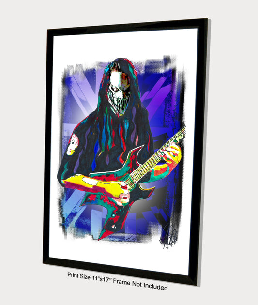 Mick Thomson Slipknot Guitar Groove Metal Music Poster Print Wall Art 11x17