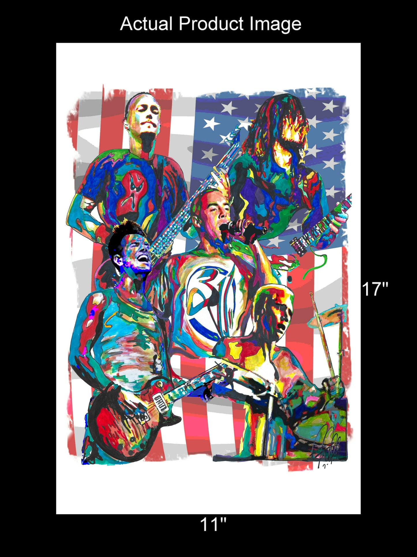 311 Nick Hexum Tim Mahoney Pnut Rap Rock Music Print Poster Wall Art 11x17