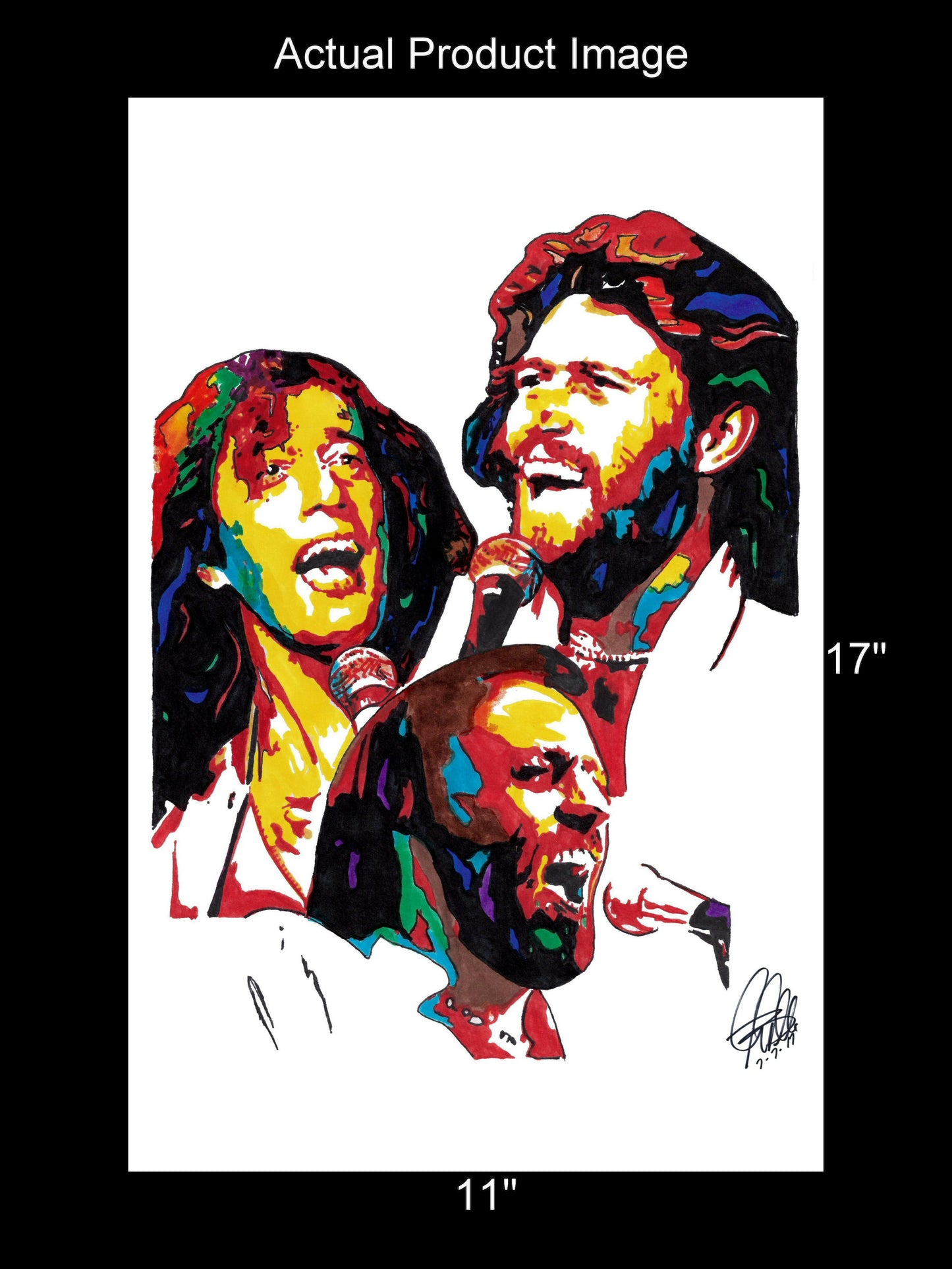 Bee Gees Barry Robin Maurice Gibb Soul Disco Music Poster Print Wall Art 11x17