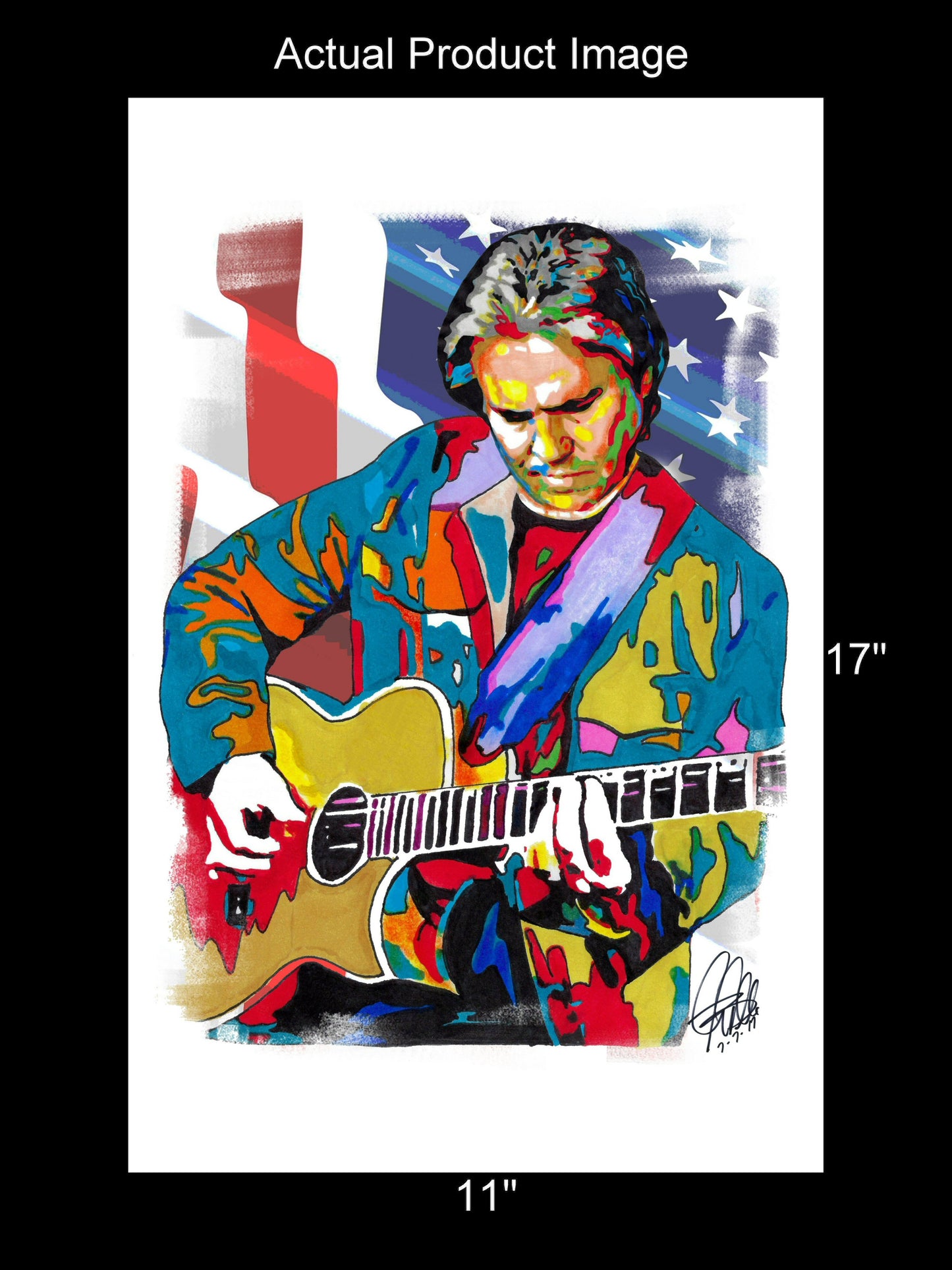 Doyle Dykes Acoustic Guitar Country Music Poster Print Wall Art 11x17