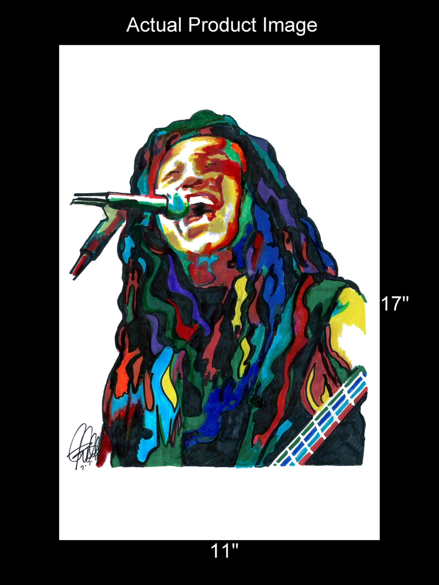 Tom Araya Slayer Singer Bass Thrash Metal Music Poster Print Wall Art 11x17