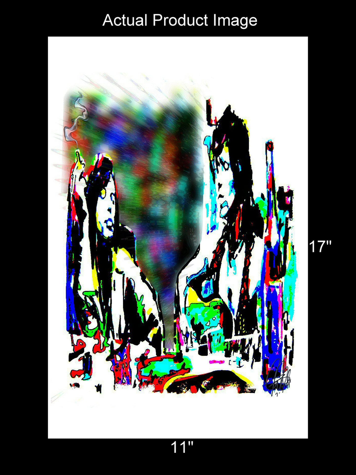 Mick Jagger Keith Richards Rolling Stones Music Poster Print Wall Art 11x17