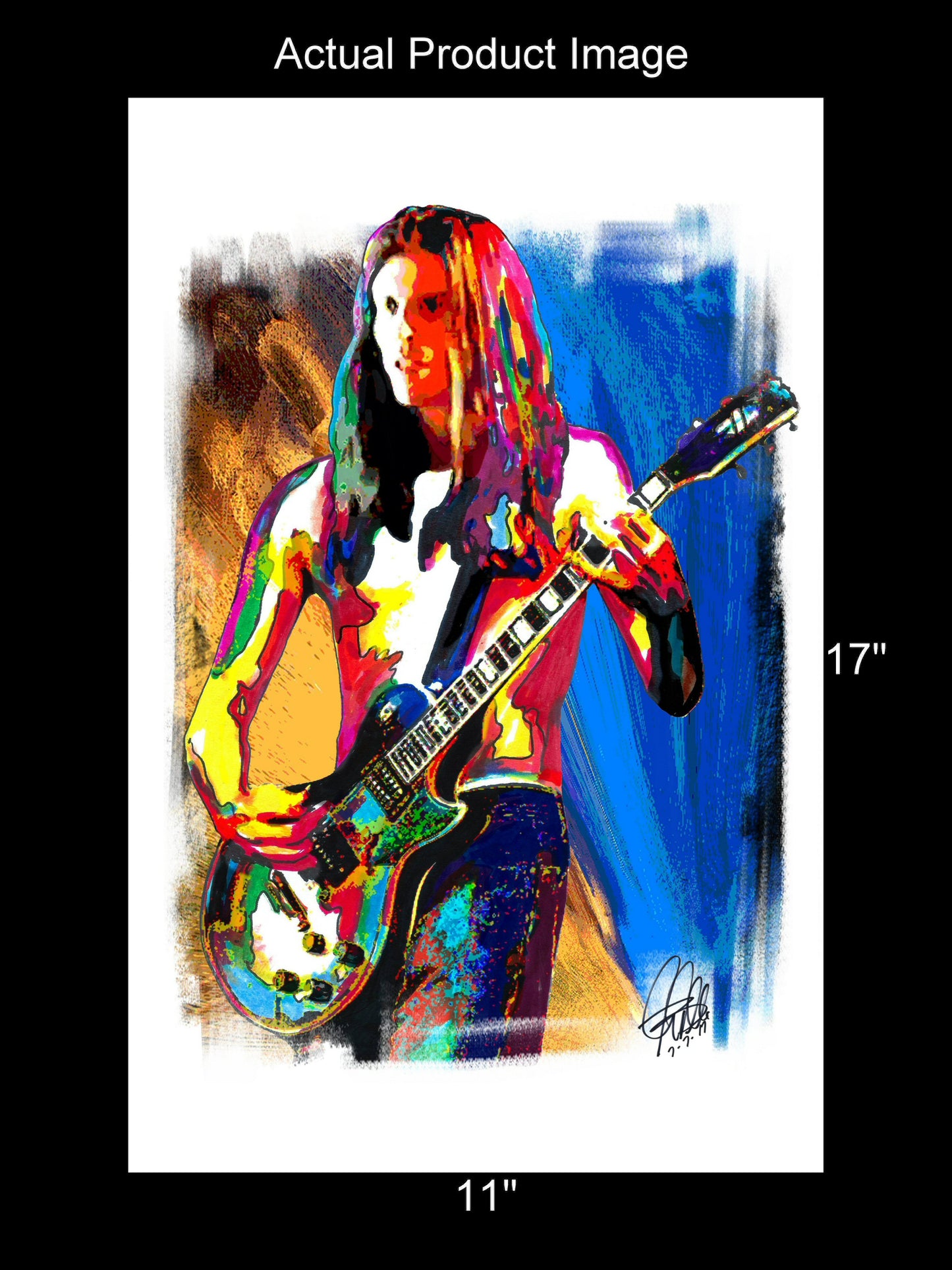 Adam Jones Tool Guitar Hard Rock Music Poster Print Wall Art 11x17