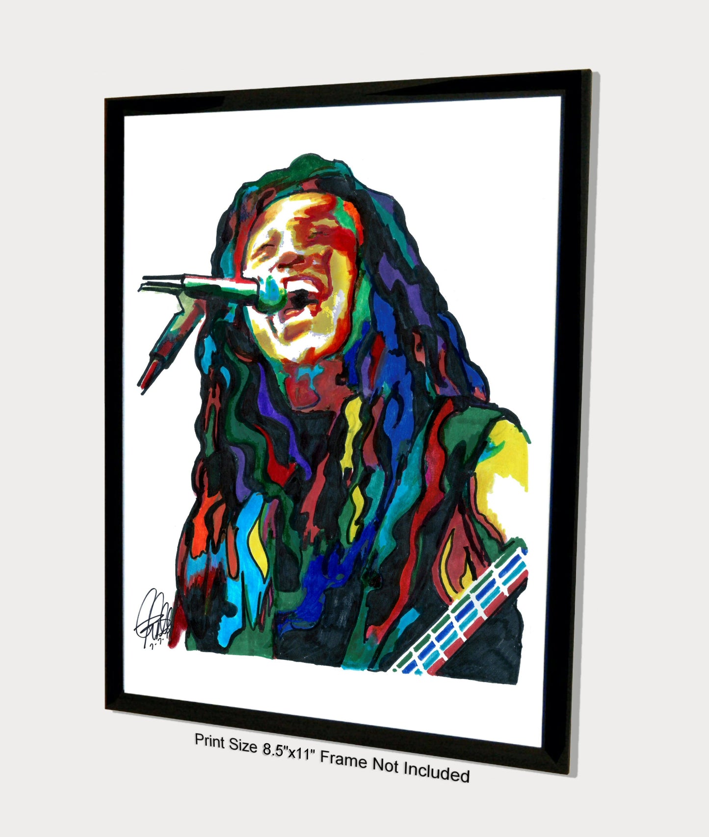 Tom Araya Slayer Singer Bass Thrash Metal Music Poster Print Wall Art 8.5x11