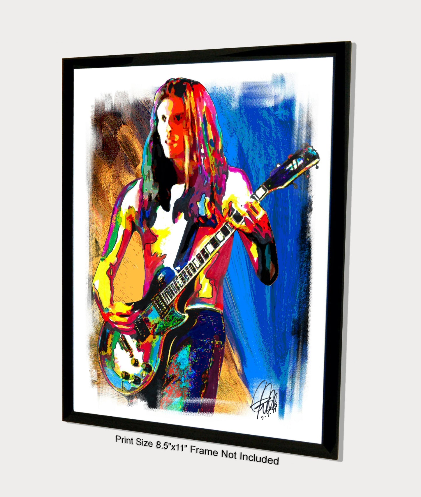 Adam Jones Tool Guitar Hard Rock Music Poster Print Wall Art 8.5x11