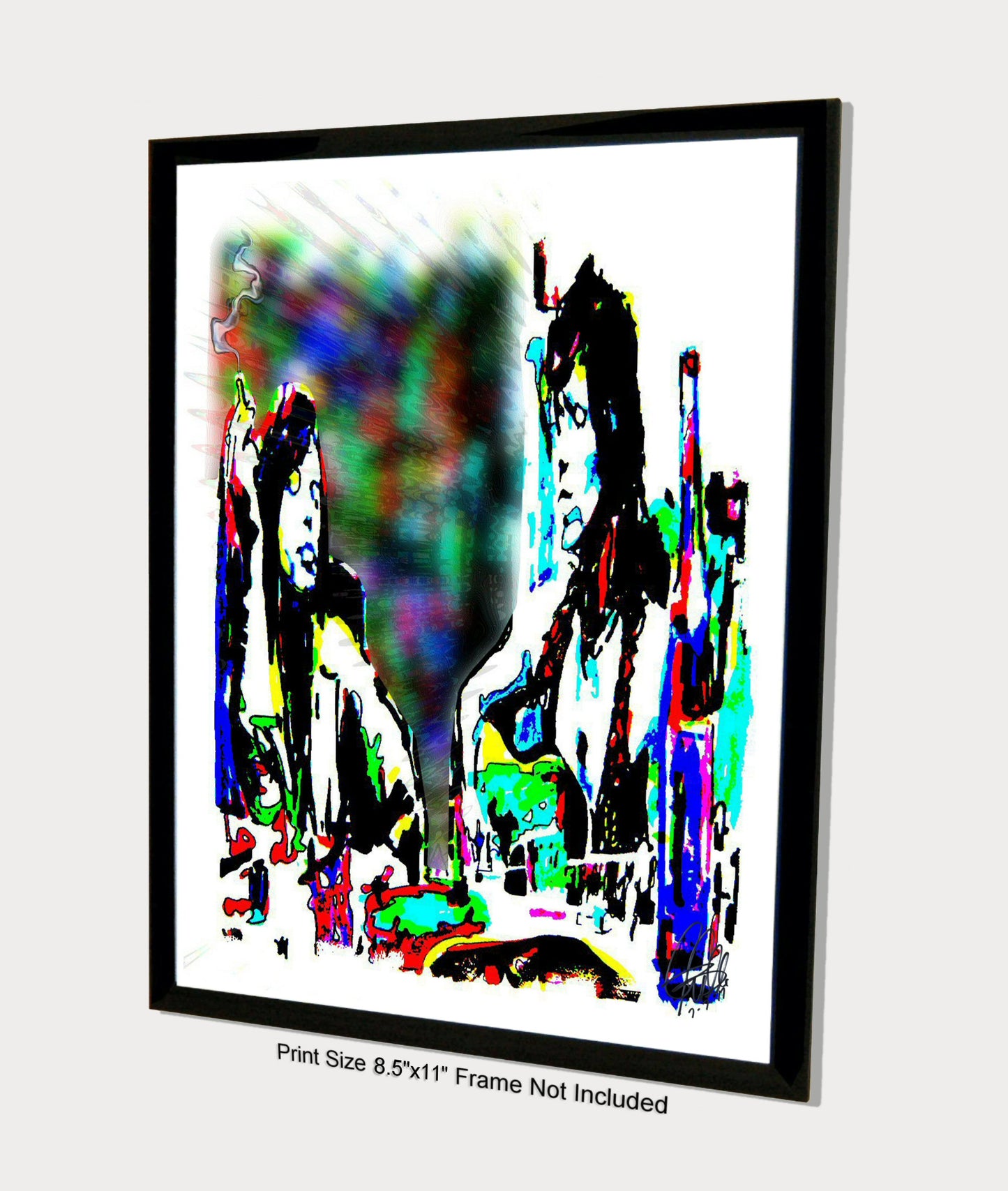 Mick Jagger Keith Richards Rolling Stones Music Poster Print Wall Art 8.5x11