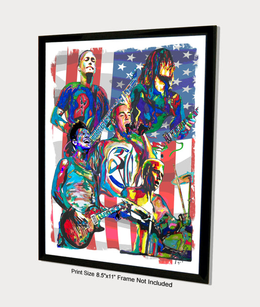 311 Nick Hexum Tim Mahoney Pnut Rap Rock Music Print Poster Wall Art 8.5x11