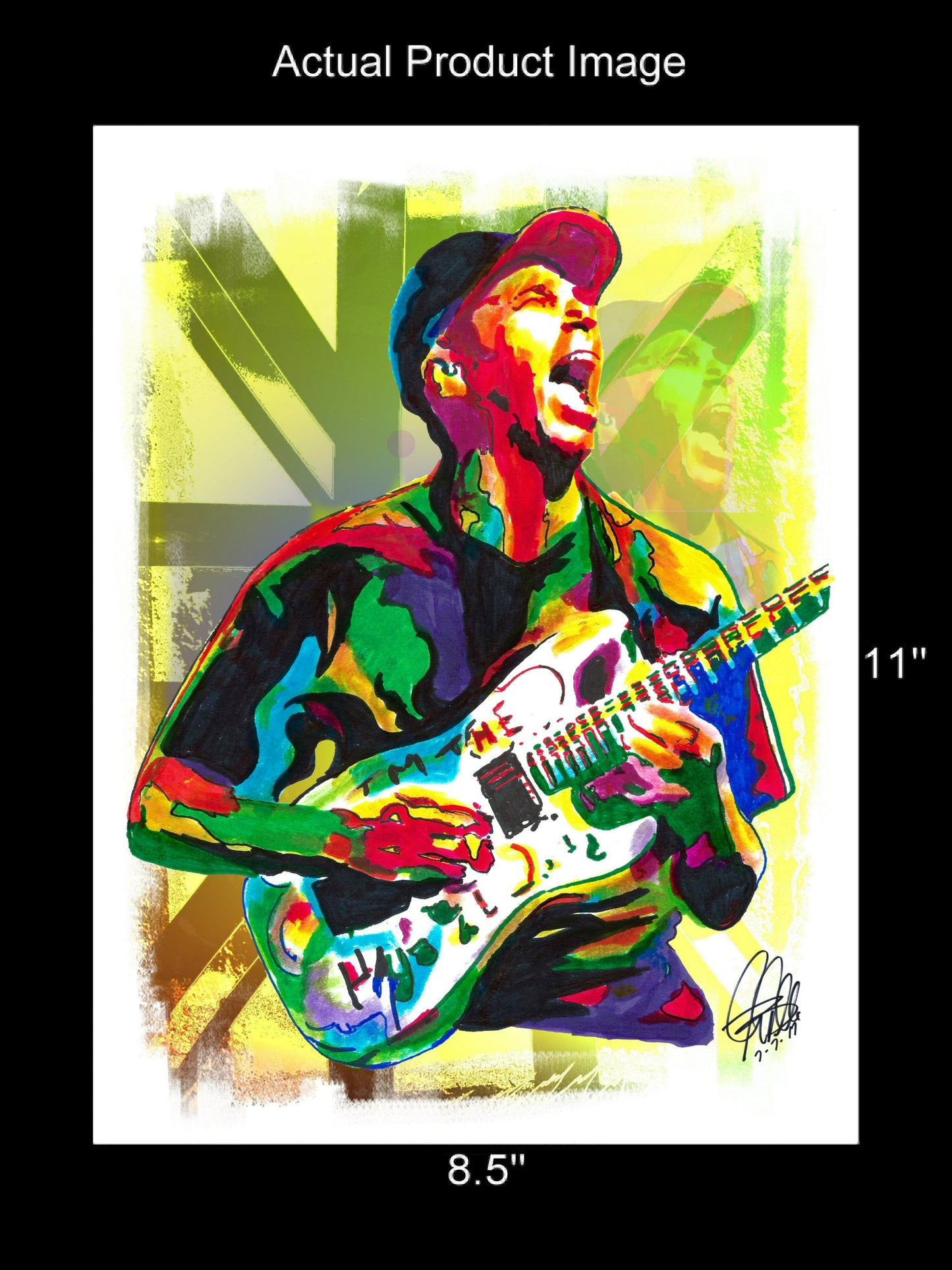 Tom Morello Rage Against the Machine RATM Rap Rock Poster Print Wall Art 8.5x11