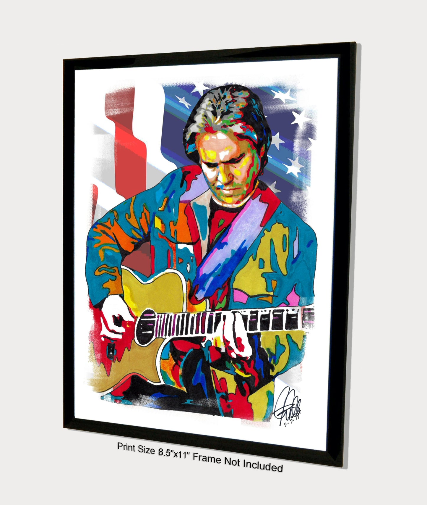 Doyle Dykes Acoustic Guitar Country Music Poster Print Wall Art 8.5x11