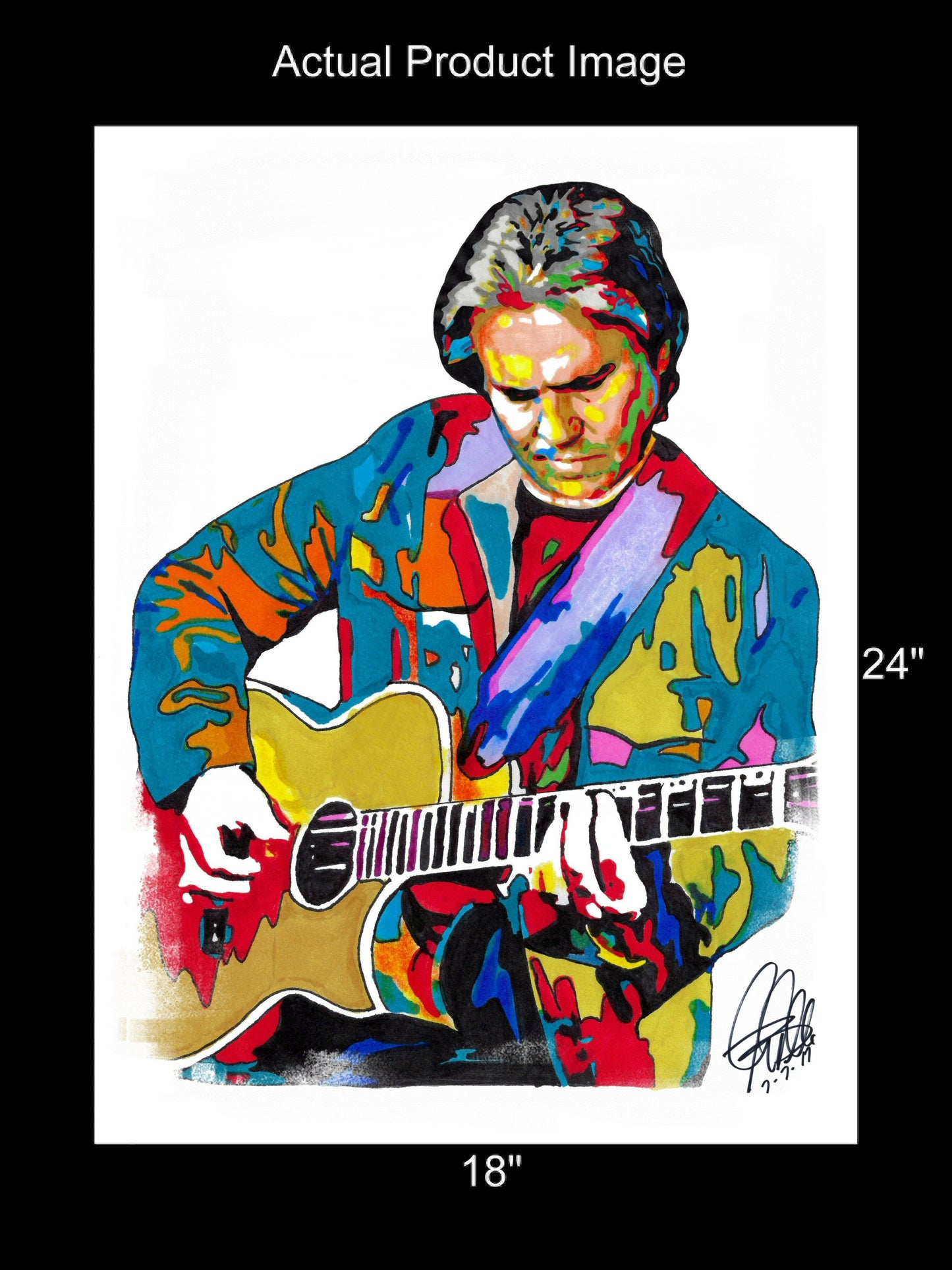 Doyle Dykes Acoustic Guitar Music Poster Print Wall Art 18x24