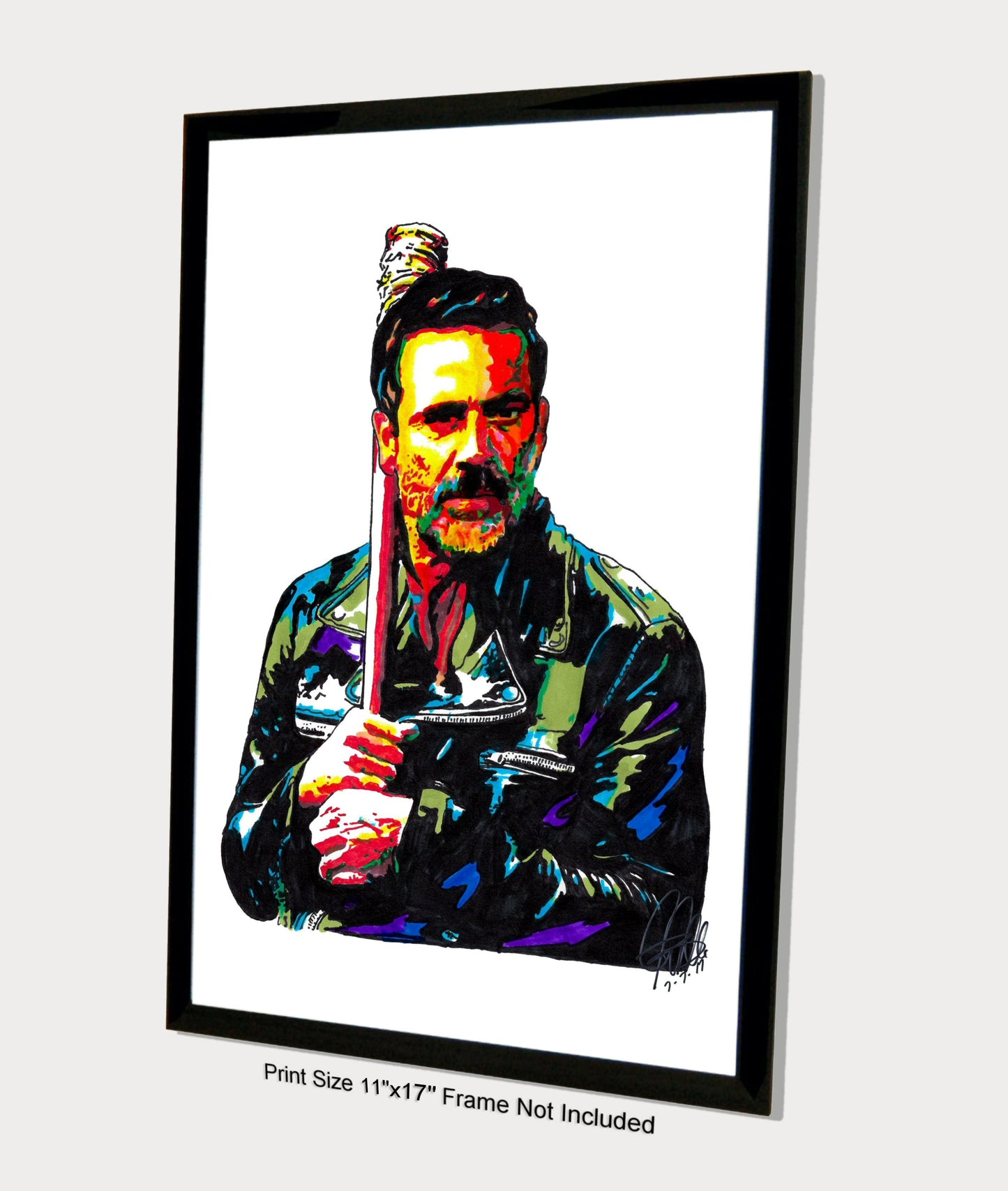 Negan Smith The Walking Dead Poster Print Wall Art 11x17