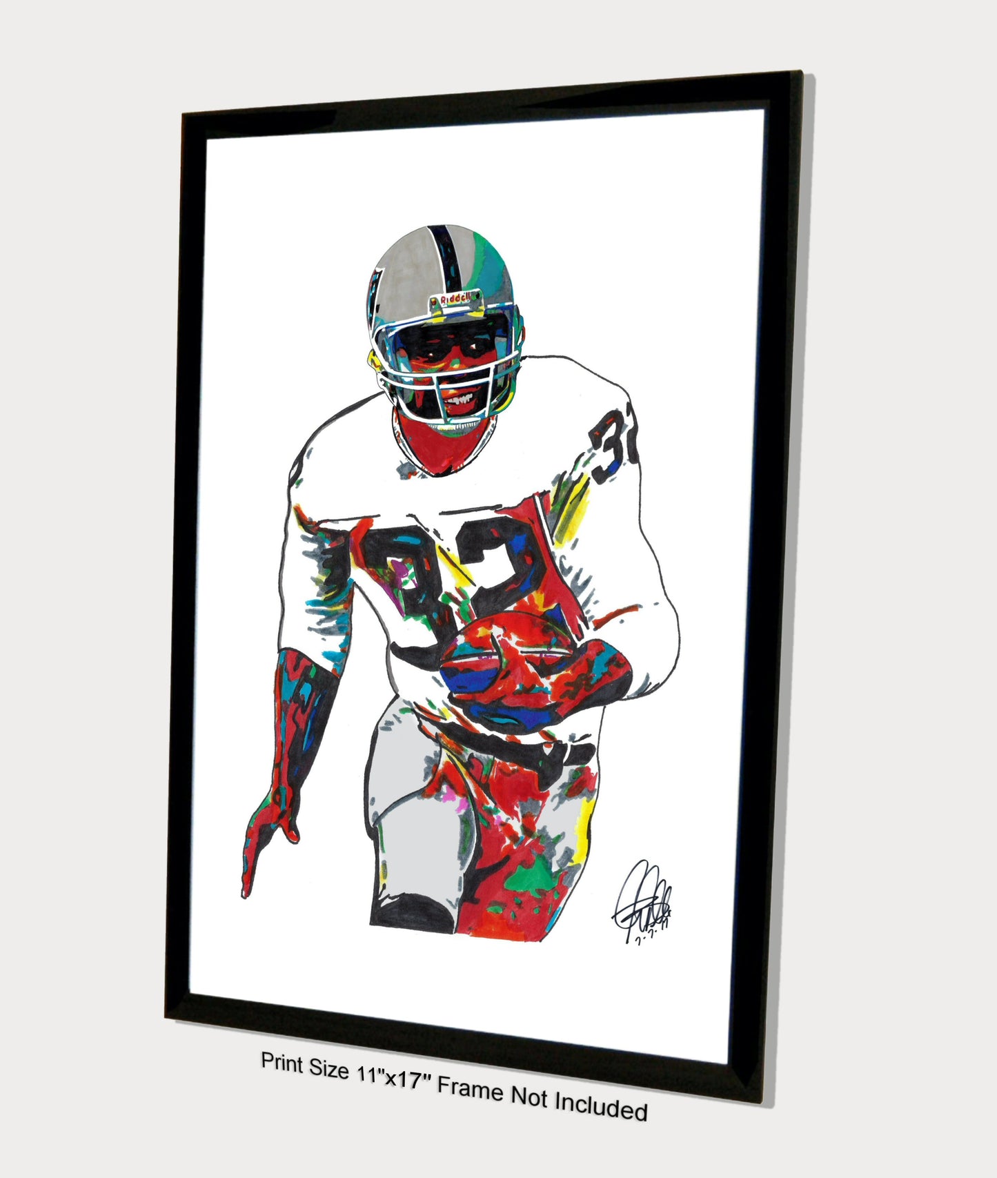 Marcus Allen Oakland Raiders Football Running Back Poster Print Wall Art 11x17
