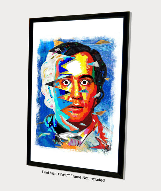 Andy Kaufman Taxi Comedy Man on the Moon Poster Print Wall Art 11x17